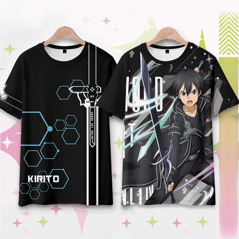 Art Craft Online - ソードアートオンラインアニメ Tシャツ男性女性 Tシャツ半袖 Tシャツプラスサイズトップス
