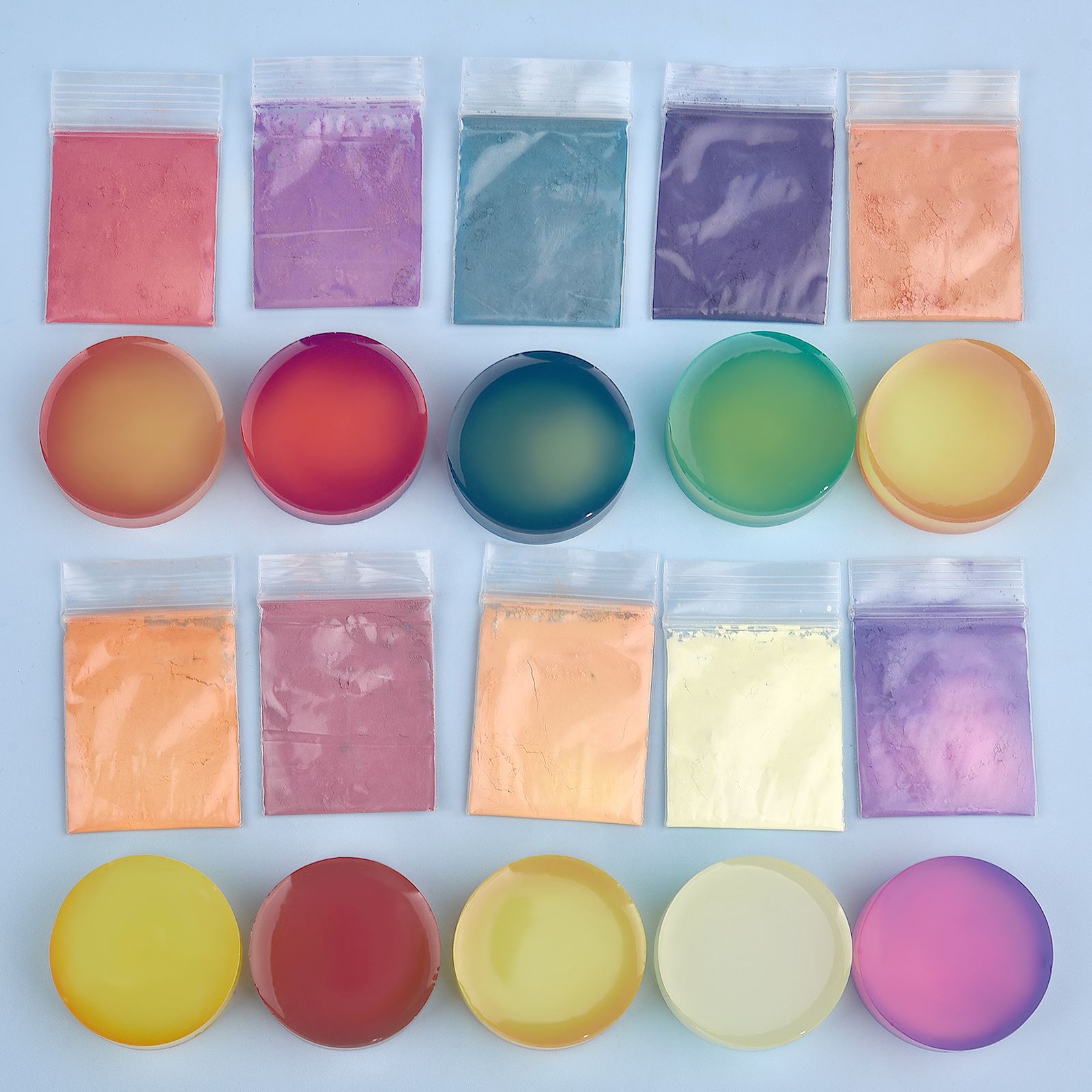Resin Pigment Powder - 10 色温度変色粉末 DIY エポキシ樹脂工芸品作る染料温度感応性顔料マニキュア装飾