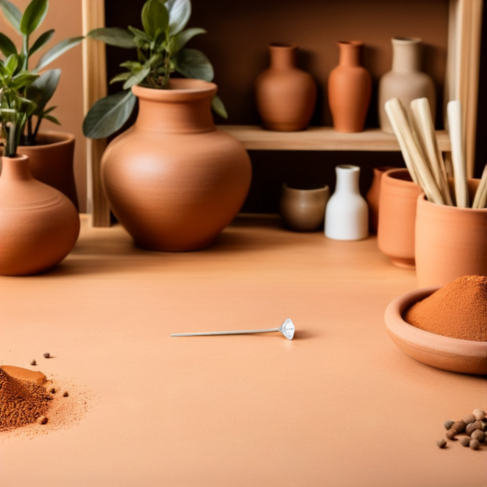 Polymer Clay Set - 27点入りクレイビーズツールキット ポリマークレイジュエリー製作セット ビーズ成形ローラー モールド 穴あけガイド セラミック針