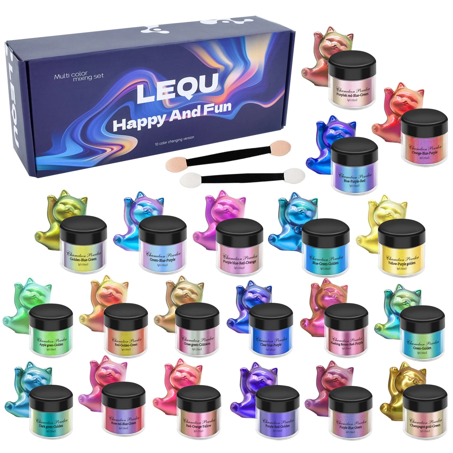 Resin Pigment Powder - カメレオンピンクネイルクロムパウダー顔料DIYエポキシ樹脂モールド染料ネイルグリッターパウダーネイルDIYマイカパウダー顔料のセット