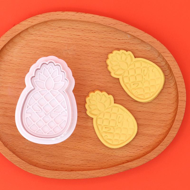 Polymer Clay Set - かわいいパイナップルサマーパイナップル粘土カッターセット手作りポリマー粘土イヤリングやDIYクラフト用の再利用可能なプラスチック型