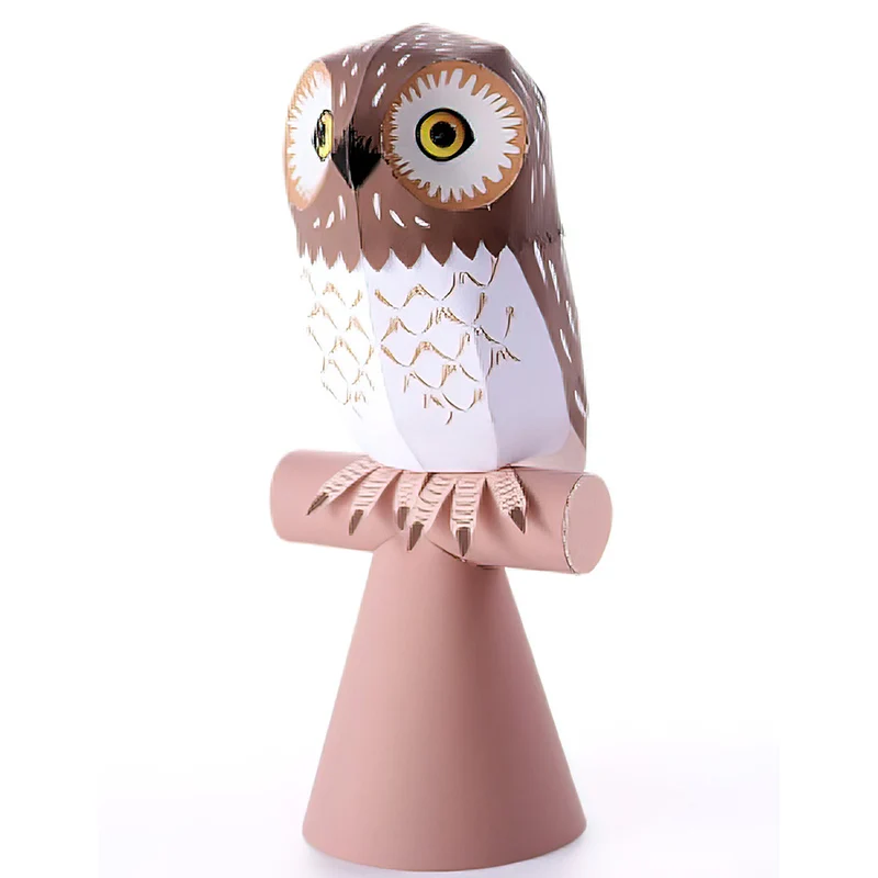 Art Craft Center - ミニ3D折りたたみ紙モデル,小さなフクロウ,折り紙アート,ペーパークラフト動物フィギュア,子供向け,手作りの大人のおもちゃ,QD-309