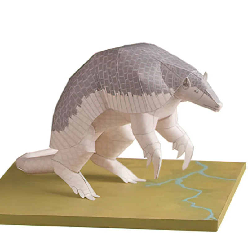 Art Craft Center - ミニ3D折りたたみ紙モデルペーパークラフト、巨大なアルマジロ、折り紙アート、動物フィギュア、子供、大人の手作りクラフトおもちゃ、QD-278