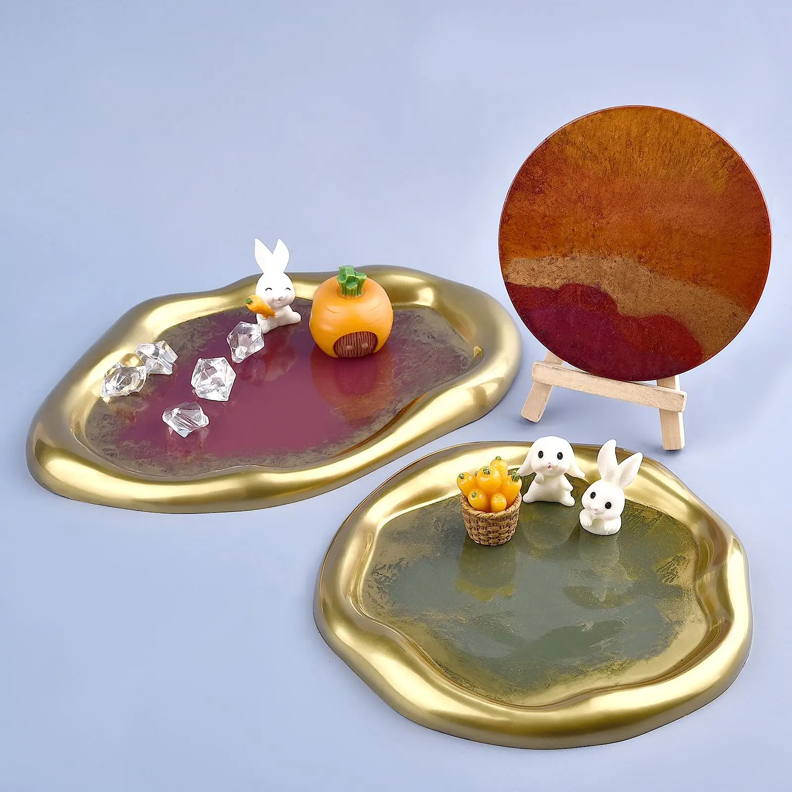 50 グラム/ボトルメタリックグリッターパウダーゴールドシル - Resin Pigment Powder のレビューと価格
