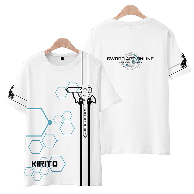 ソードアートオンラインアニメ Tシャツ男性女性 Tシャツ半袖 - Art Craft Online のレビューと価格