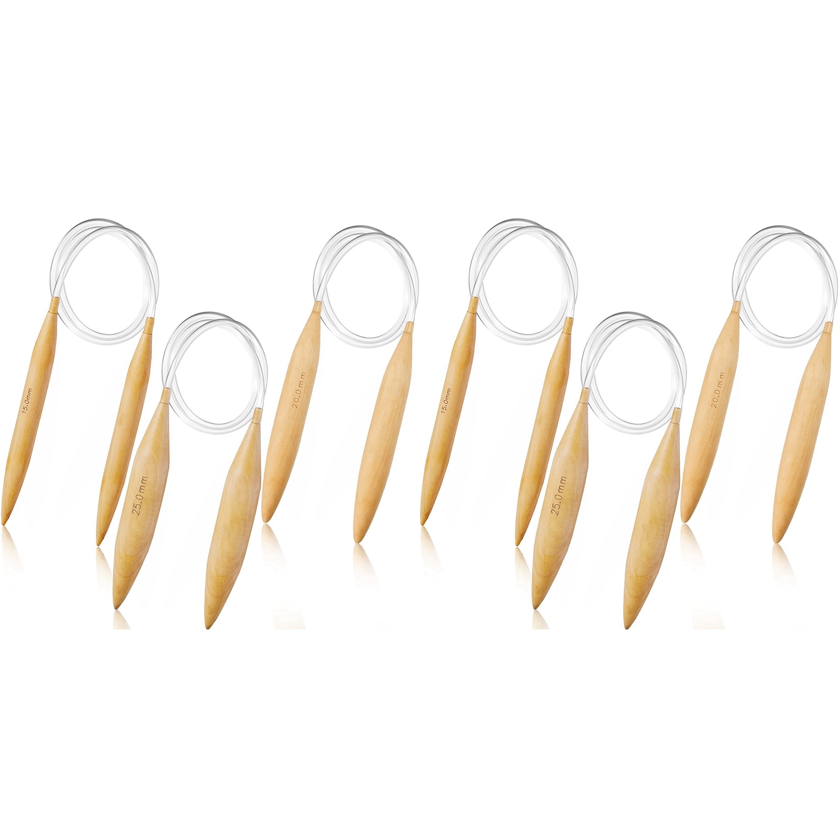 プロ仕様6倍竹製丸編み針セット特大丸編み針ジャンボ針USサイ - Knitting Needle Circular のレビューと価格