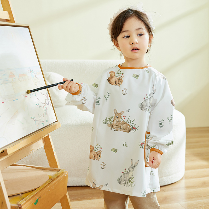 子供用防水アートカバーシャツ長袖ペイントエプロン幼稚園の美術 - Art Craft 6 Year Old のレビューと価格