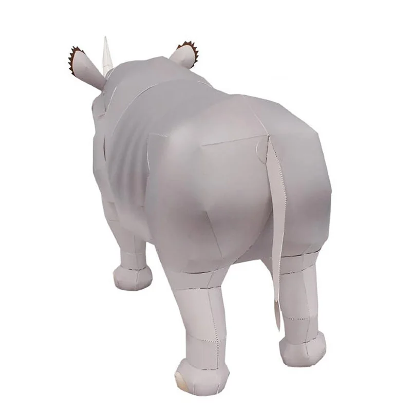 Rhinoceros-ミニ3D紙モデルペーパークラフト、手作 - Art Craft Center のレビューと価格