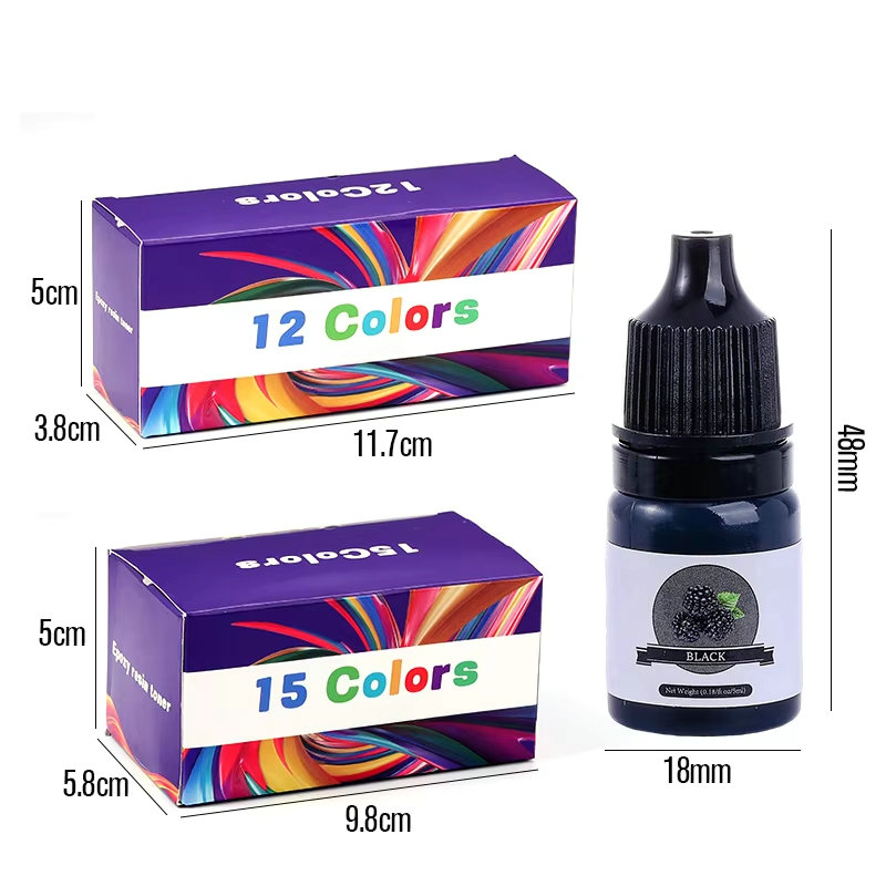 エポキシ樹脂カラー顔料 24 鮮やかな色 液体エポキシ顔料  - Resin Pigment Powder のレビューと価格