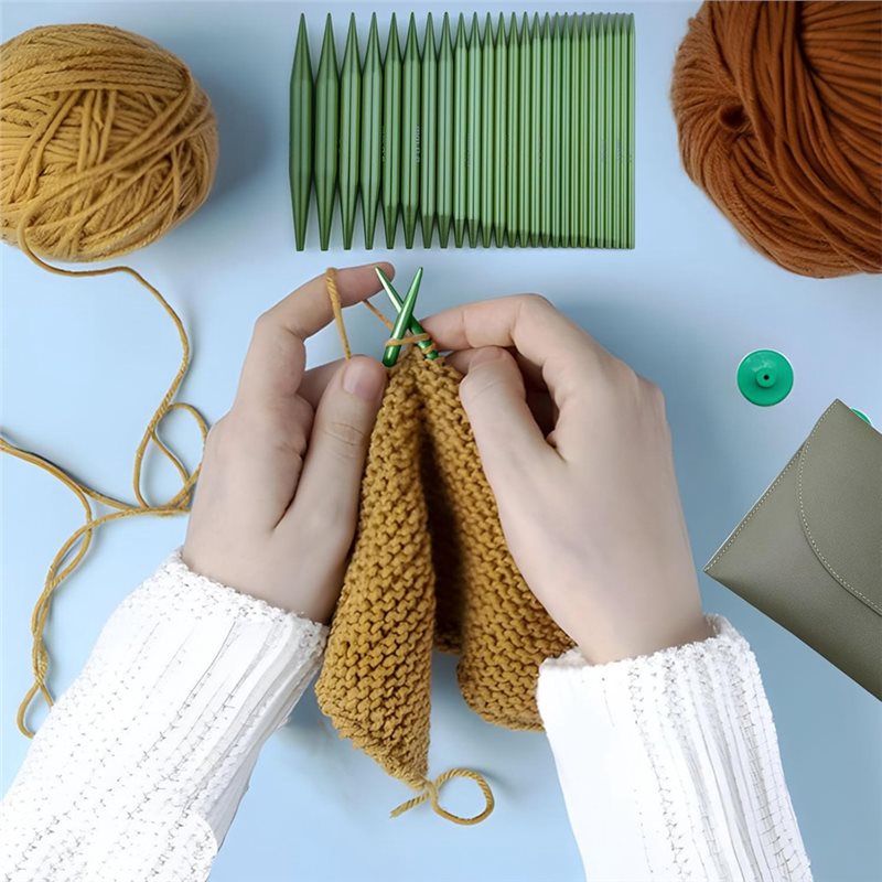 ABKS-アルミニウム製丸編み針セット 13組 4インチ交換 - Knitting Needle Circular のレビューと価格