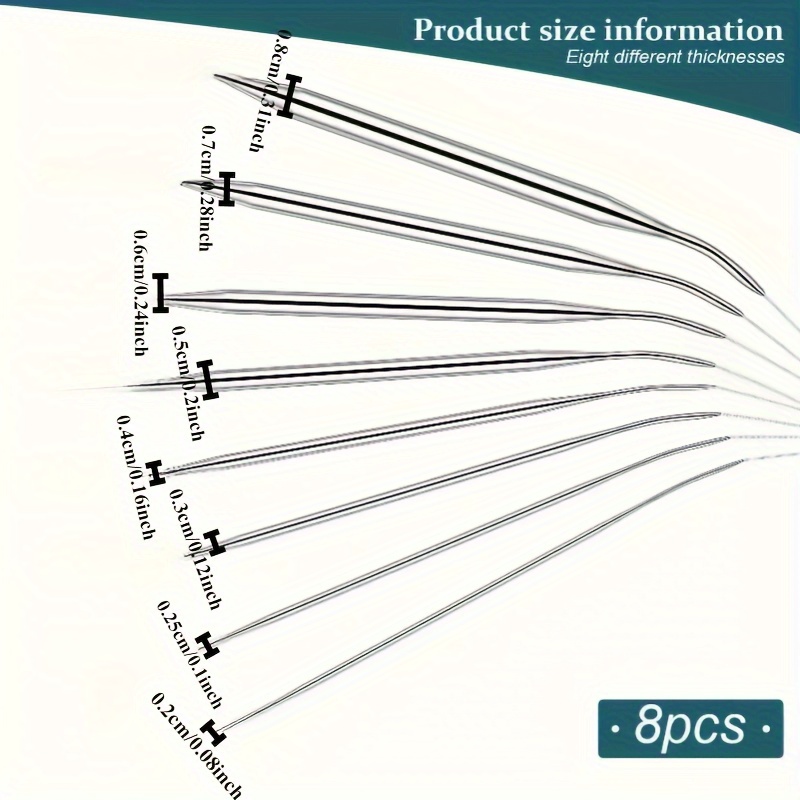 ステンレス製の丸編み針セット、2/2.5/3/4/5/6/7 - Knitting Needle Circular のレビューと価格