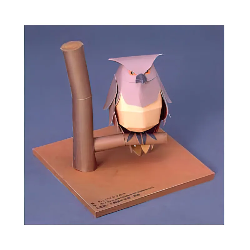 ブラキストンの魚フクロウ折り紙アートミニ3D紙モデル、ペーパ - Art Craft Center のレビューと価格