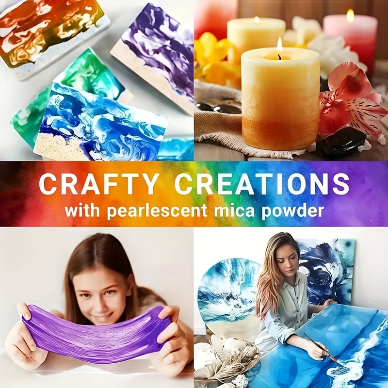 24色/8色 5グラム 0. さまざまな色の真珠光沢マイカパ - Resin Pigment Powder のレビューと価格