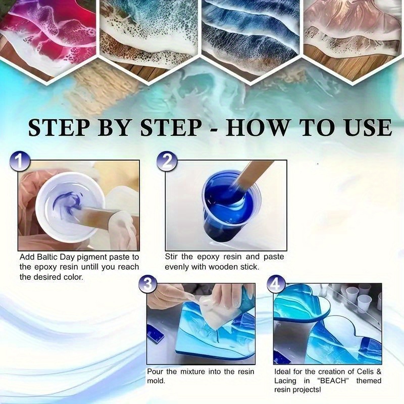 24色/8色 5グラム 0. さまざまな色の真珠光沢マイカパ - Resin Pigment Powder のレビューと価格