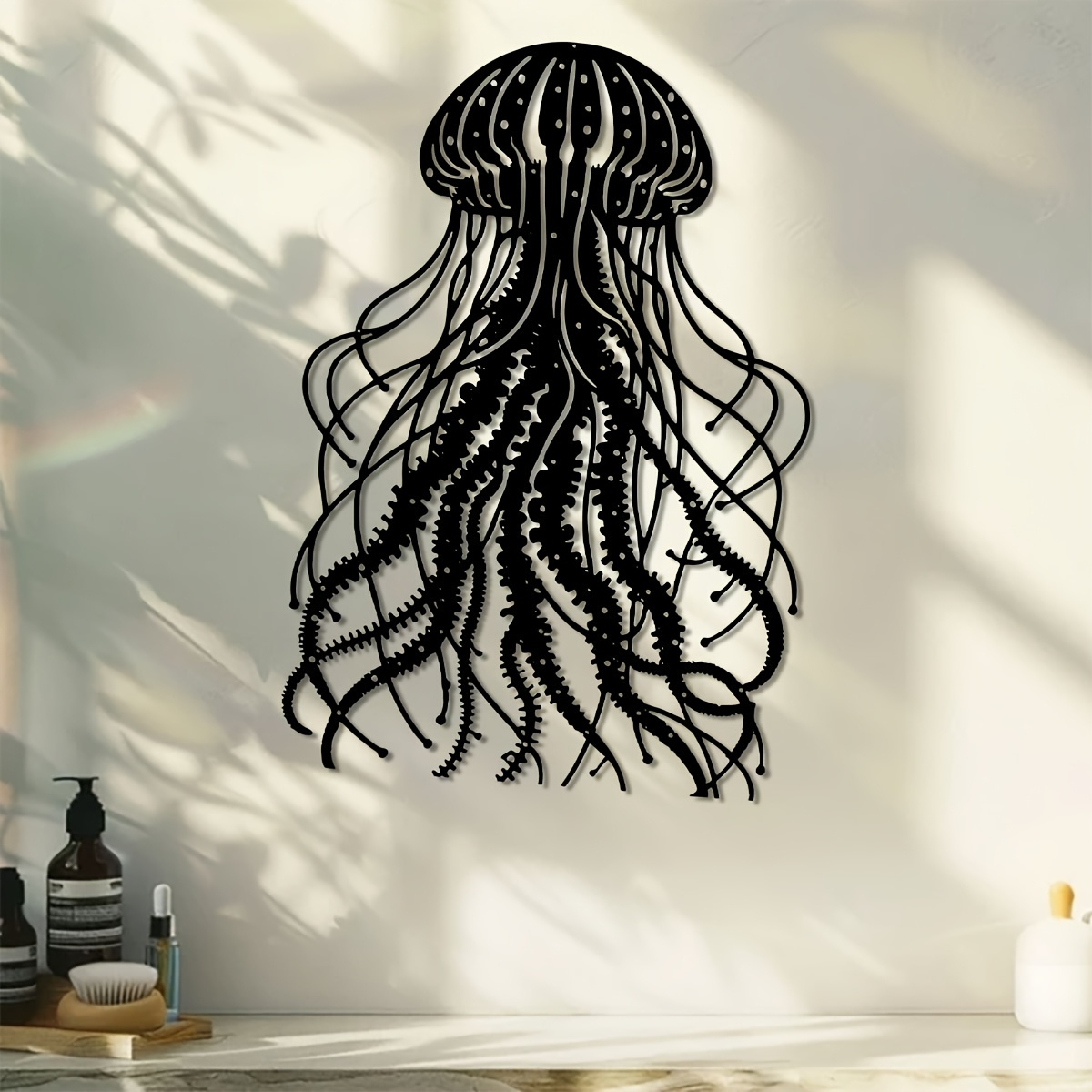CIFBUY 金属製ウォールアート クラゲ彫刻 ブラックアイ - Art Craft Jellyfish のレビューと価格