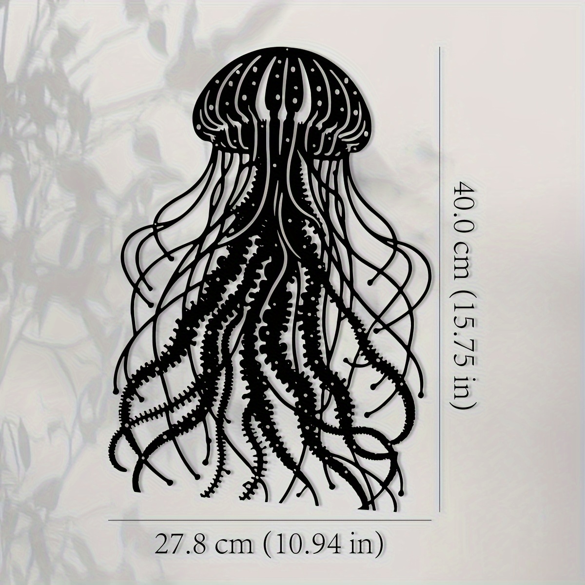 CIFBUY 金属製ウォールアート クラゲ彫刻 ブラックアイ - Art Craft Jellyfish のレビューと価格