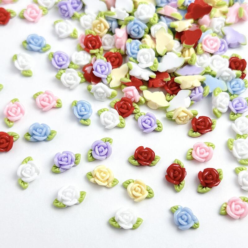 30 個樹脂ローズネイルアートデコレーションミニマリスト発光 - Art Craft Rose のレビューと価格