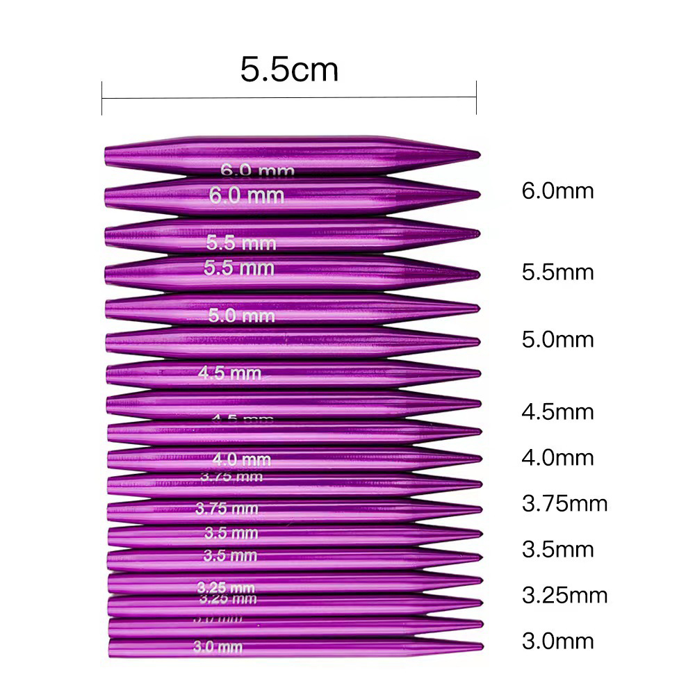 34 編みツールかぎ針編みフックミニショート 5.5 センチ - Knitting Needle Circular のレビューと価格