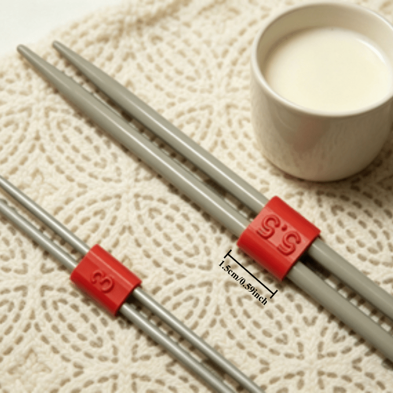 編み針サイズマーキングスリーブ 丸編み針と直編み針の異なるタ - Knitting Needle Circular のレビューと価格