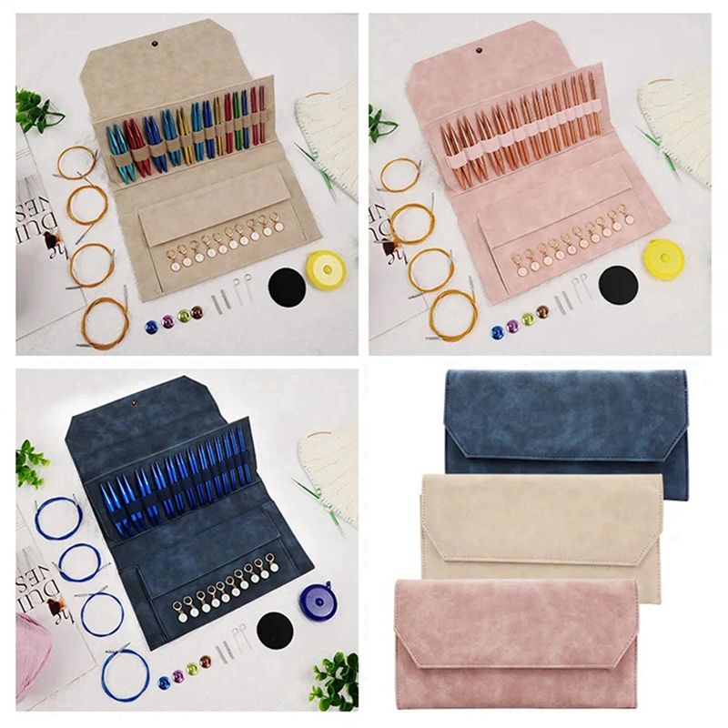 A04G-アルミ製交換式編み針 丸編み針セット 編み物用糸  - Knitting Needle Circular のレビューと価格