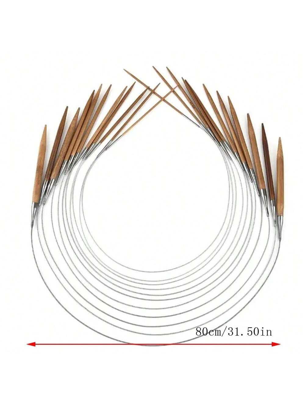 1 個 3.0-10 ミリメートル天然竹円形編み針ステンレス - Knitting Needle Circular のレビューと価格