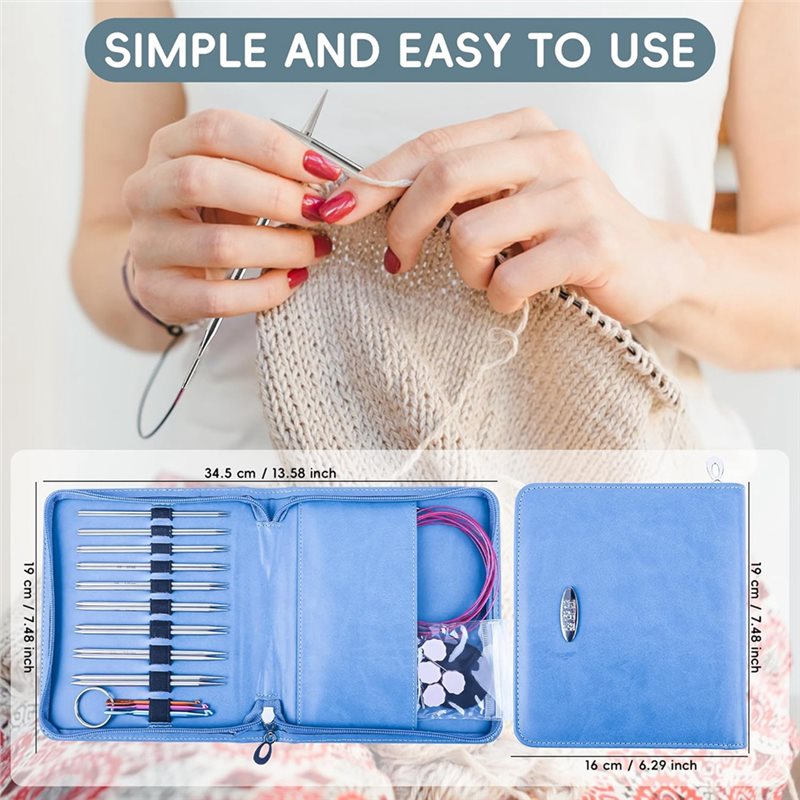 USサイズ1、1.5、2、2.5、4、5、6、7、4.5イン - Knitting Needle Circular のレビューと価格