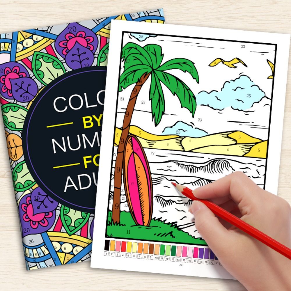 DIY 数字で描く塗り絵 数字で描く手描きアート塗り絵 リラ - Art And Craft Numbers のレビューと価格