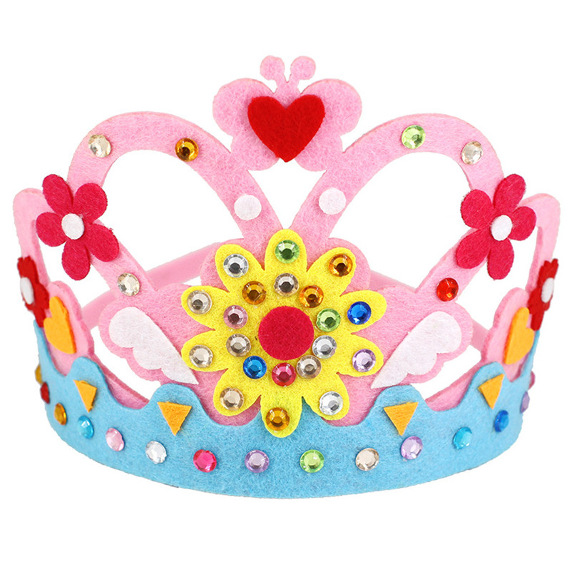 DIY 工芸品おもちゃクラウンクリエイティブ紙スパンコール花 - Art Craft 6 Year Old のレビューと価格