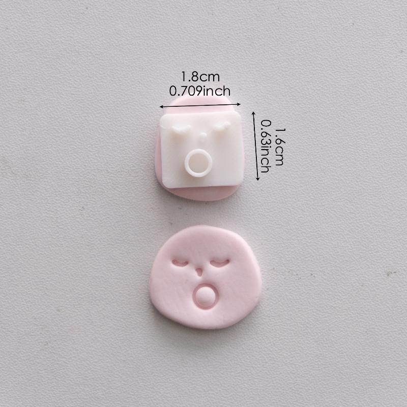 8個入りミニ漫画表現ポリマークレイスタンプモールドセット、様 - Polymer Clay Set のレビューと価格
