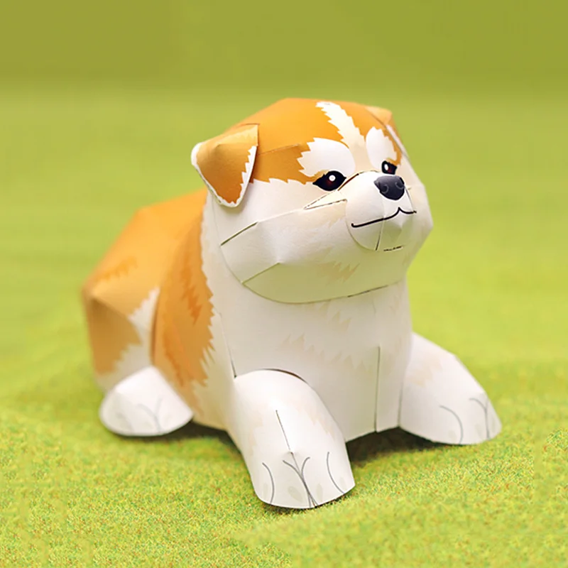 アキタ折りたたみ柴犬紙、手作り折り紙アート、ミニかわいい3D - Art Craft Center のレビューと価格