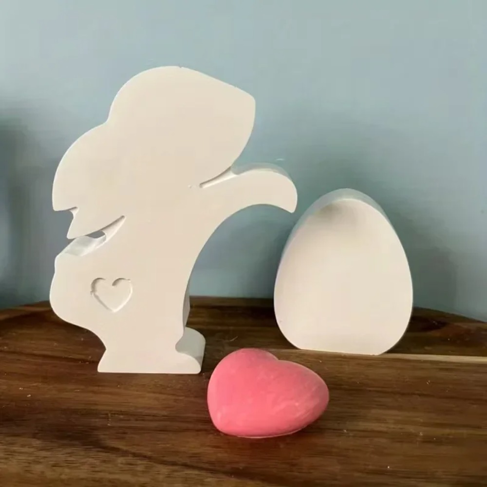 最高品質のイースターハートテールウサギコンクリート型セメント - Art Craft Rabbit のレビューと価格