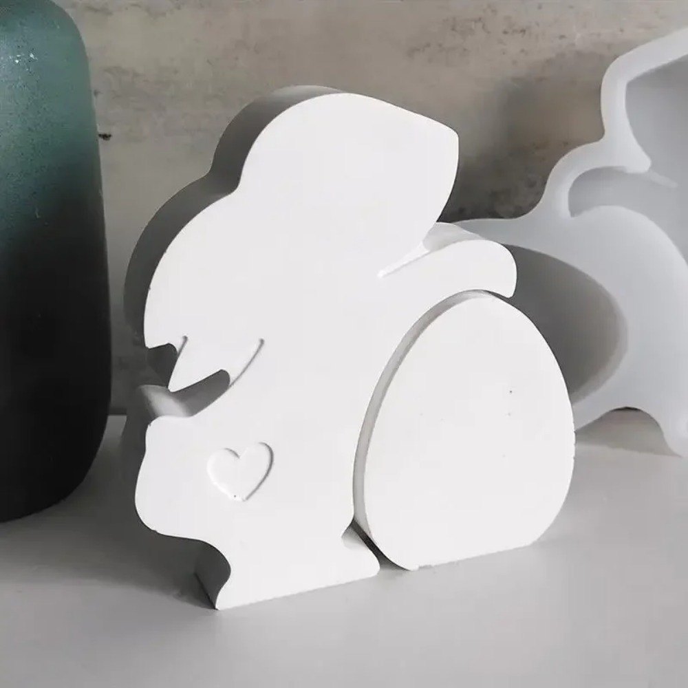 最高品質のイースターハートテールウサギコンクリート型セメント - Art Craft Rabbit のレビューと価格