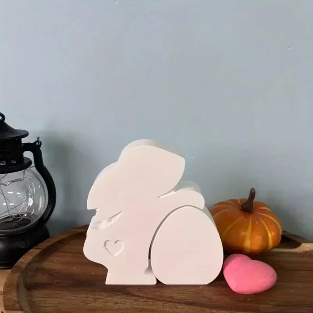 最高品質のイースターハートテールウサギコンクリート型セメント - Art Craft Rabbit のレビューと価格
