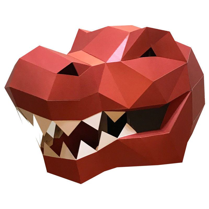 Tyrynosaurus Rexアニマルマスクペーパーモデル - Art Craft Center のレビューと価格