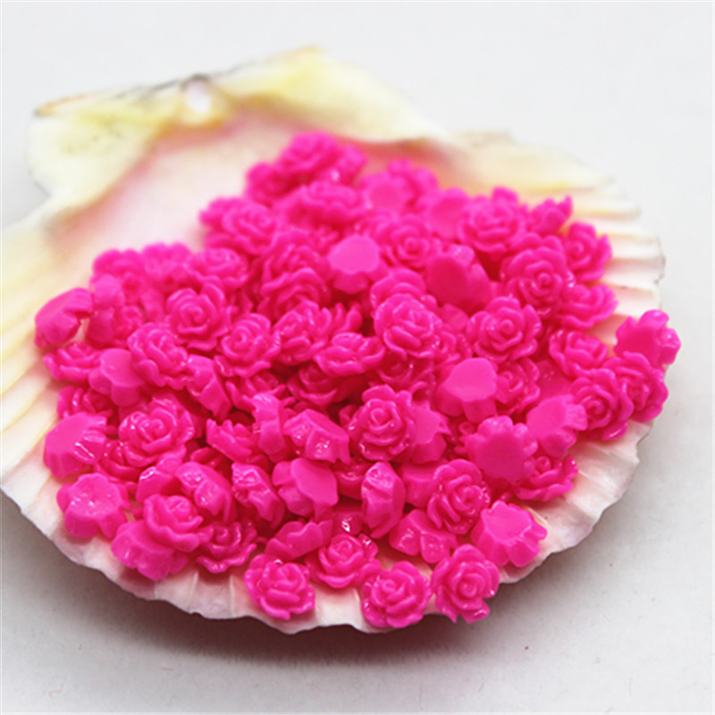 ミニローズレジンカボション,100個,6mm,フラワーフラッ - Art Craft Rose のレビューと価格