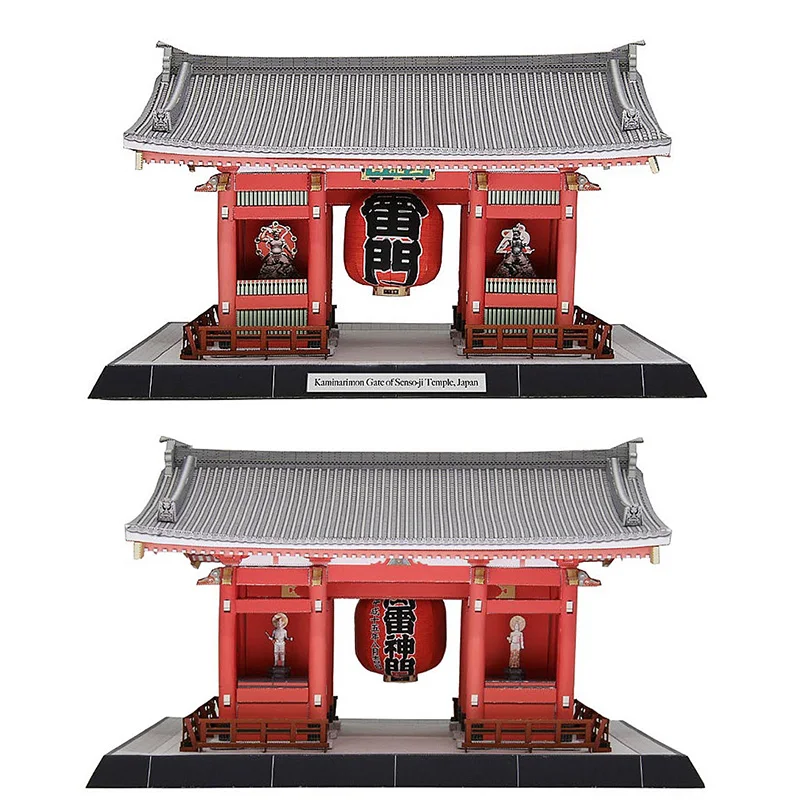 日本雷門浅草寺の門 3D 紙モデルハウスペーパークラフト D - Art Craft Center のレビューと価格