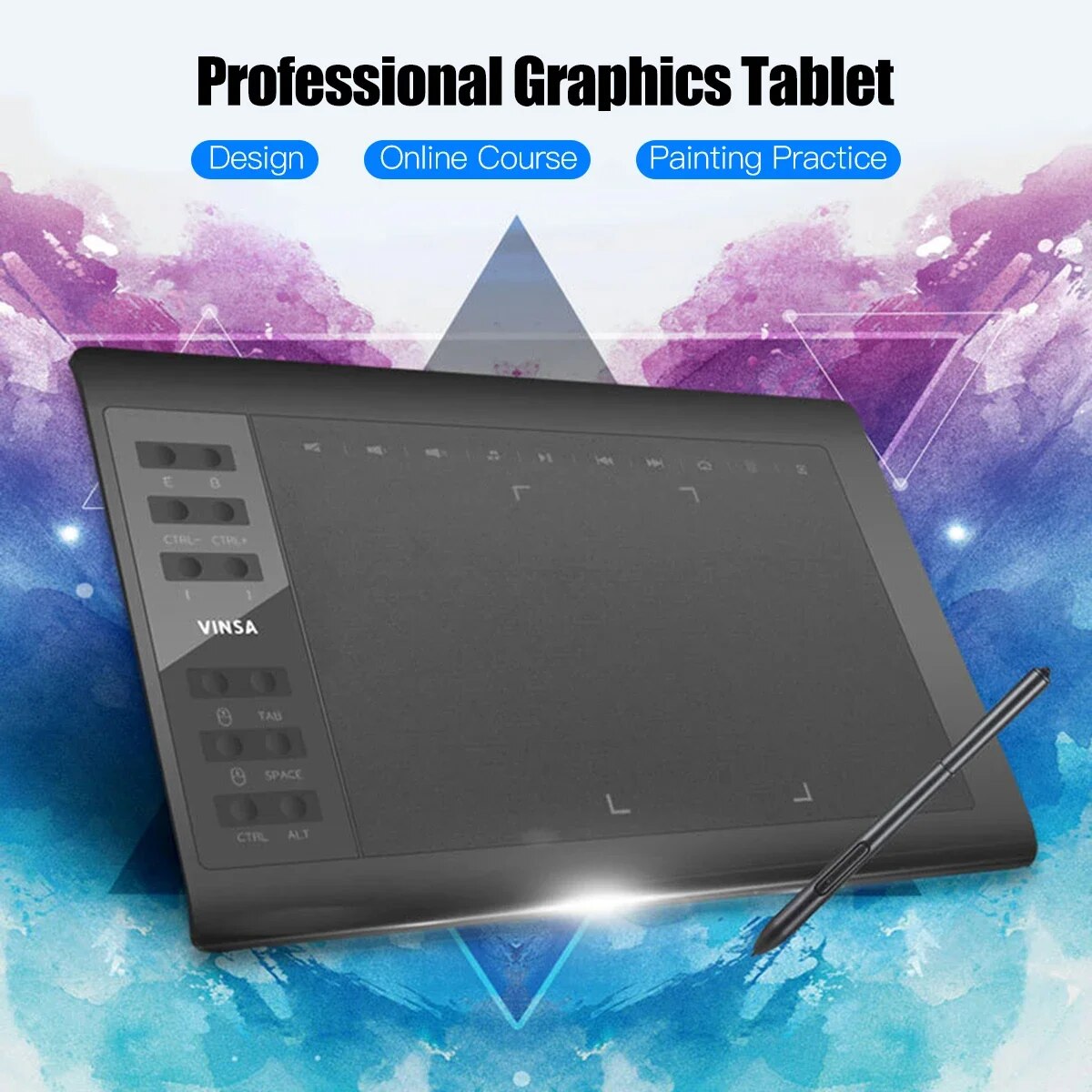 プロのグラフィック描画タブレット,12のエクスプレスキー,W - Art Craft Online のレビューと価格