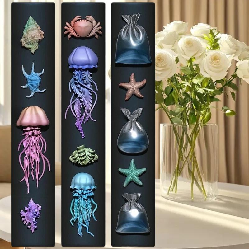 ネイルクラフト用マニキュア型; 3Dオーシャンシリーズシリコ - Art Craft Jellyfish のレビューと価格