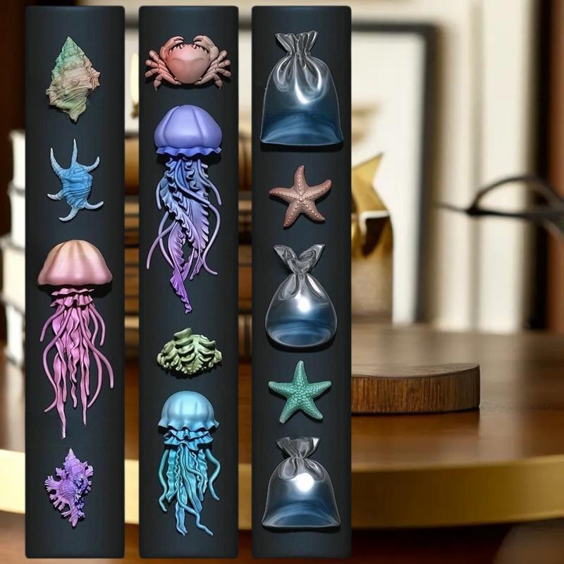 ネイルクラフト用マニキュア型; 3Dオーシャンシリーズシリコ - Art Craft Jellyfish のレビューと価格