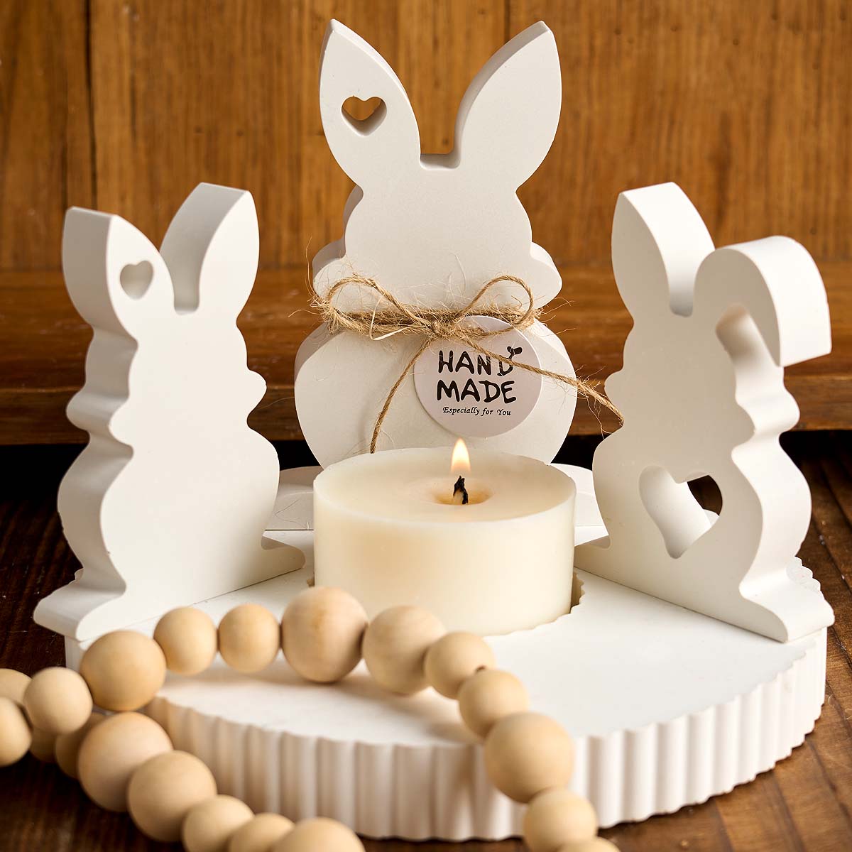 3D ハートウサギシリコーンキャンドルモールド DIY イー - Art Craft Rabbit のレビューと価格
