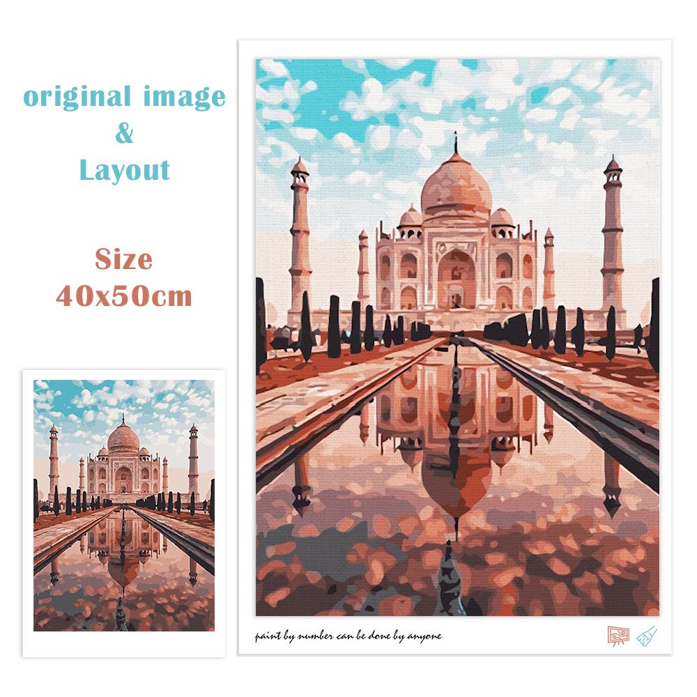 PhotoCustom オイルペイントバイ数字大人のための数 - Art And Craft Numbers のレビューと価格