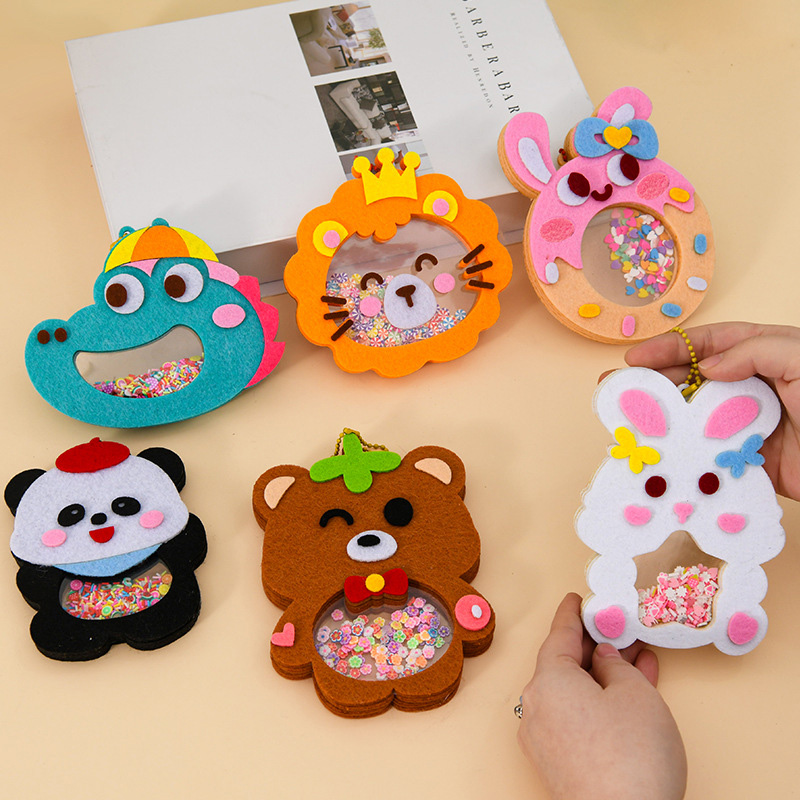 DIY動物シェイクペンダントアートクラフトキット 子供 男の - Art Craft 6 Year Old のレビューと価格