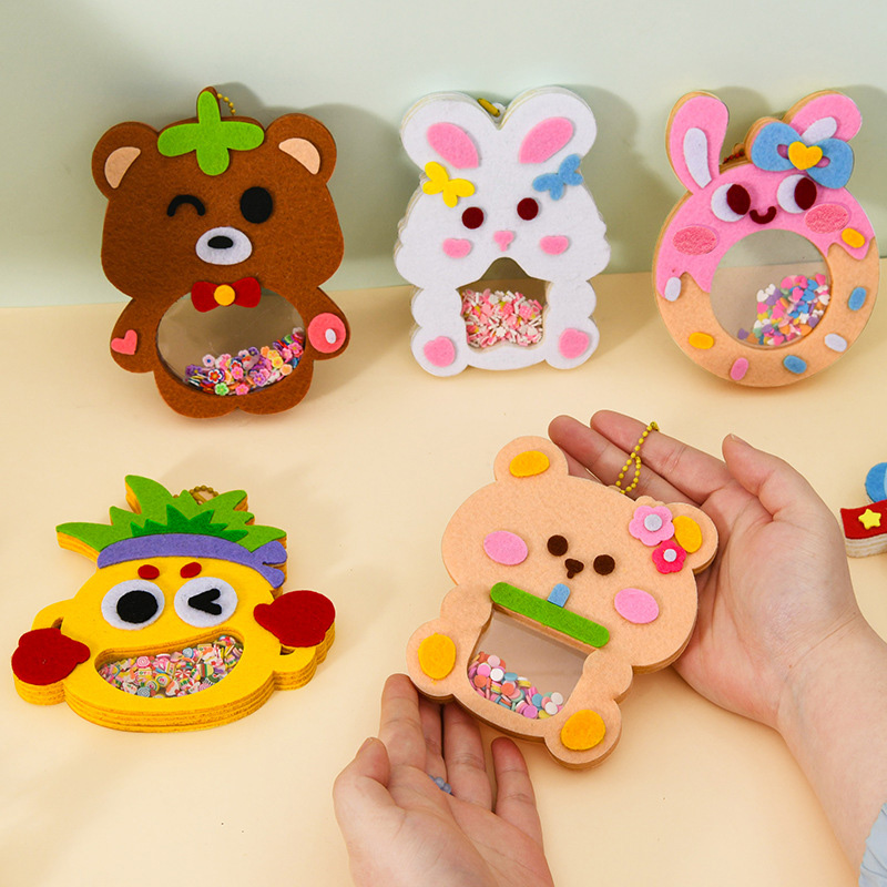 DIY動物シェイクペンダントアートクラフトキット 子供 男の - Art Craft 6 Year Old のレビューと価格