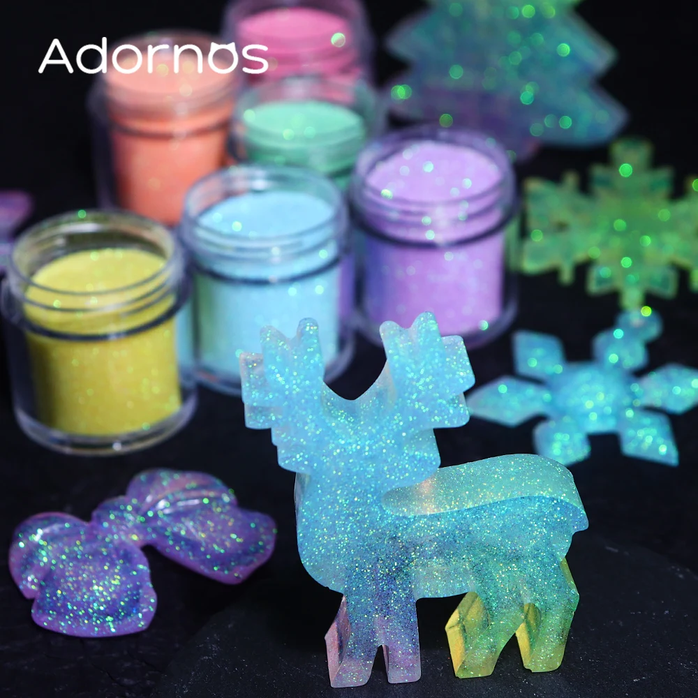 虹色グリッターシュガーパウダーエポキシ樹脂顔料着色剤染料樹脂 - Resin Pigment Powder のレビューと価格