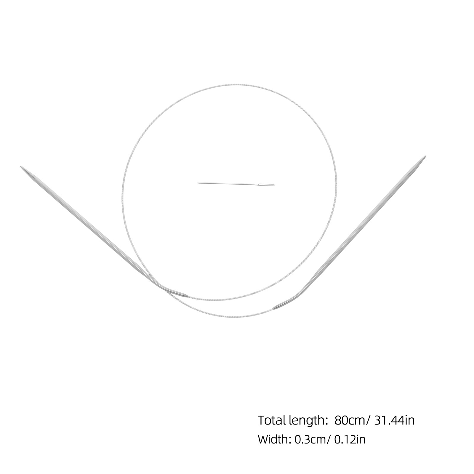 1セット円形編み針 ステンレス製丸針 スムーズな先端 セータ - Knitting Needle Circular のレビューと価格