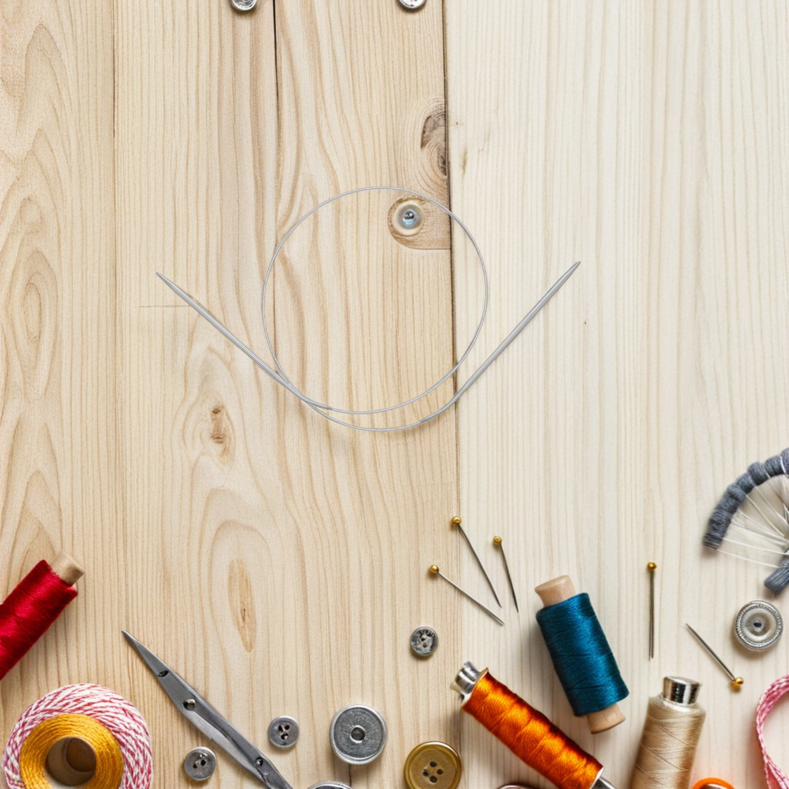 1セット円形編み針 ステンレス製丸針 スムーズな先端 セータ - Knitting Needle Circular のレビューと価格