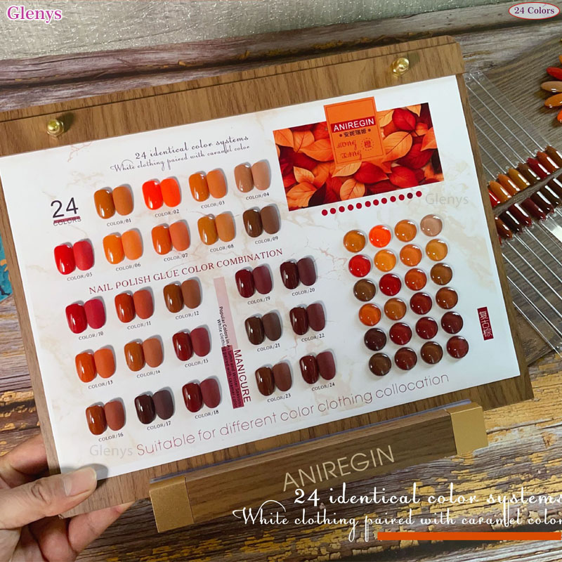 ヴィンテージブラウン 24色ネイルポリッシュグルー グレニス - Art Craft Online のレビューと価格