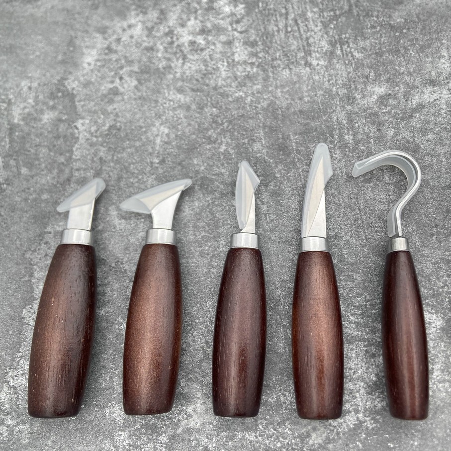 5ピース木彫りツールセット、オークハンドル、曲刃、アートクラ - Art Craft Knife のレビューと価格