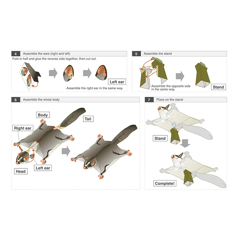 子供と大人のための手作りの紙モデル,シュガーグライダー,空飛 - Art Craft Center のレビューと価格