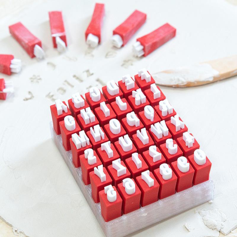 クリスマススタイルのアルファベット粘土スタンプセット、小文字 - Polymer Clay Set のレビューと価格